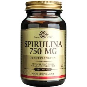 Spirulina 750mg  100tablets Συμπληρώματα Διατρ.